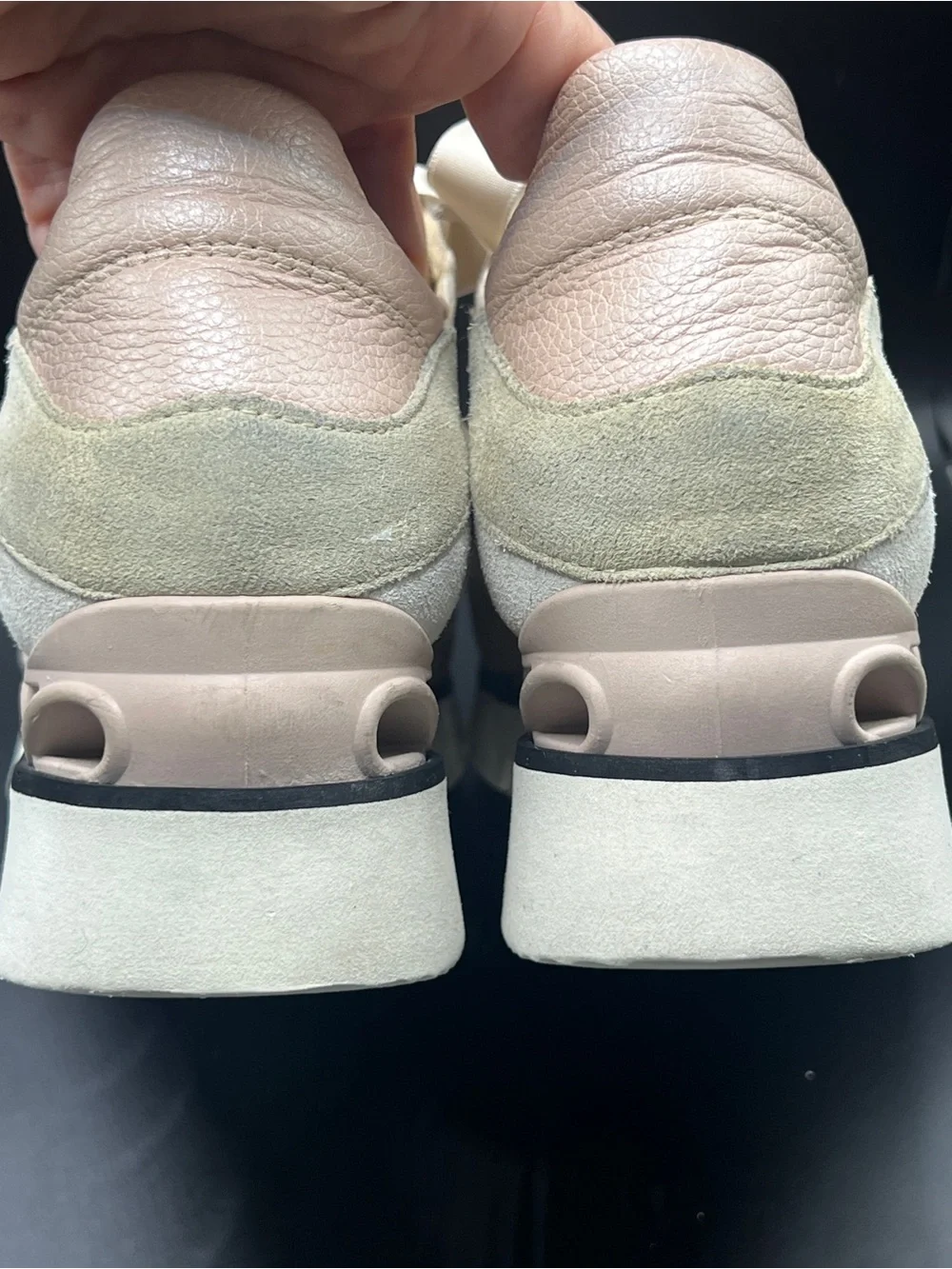 Softwaves Portugal Leather Suede Platform Sneakers Size 37.5 US 7.5